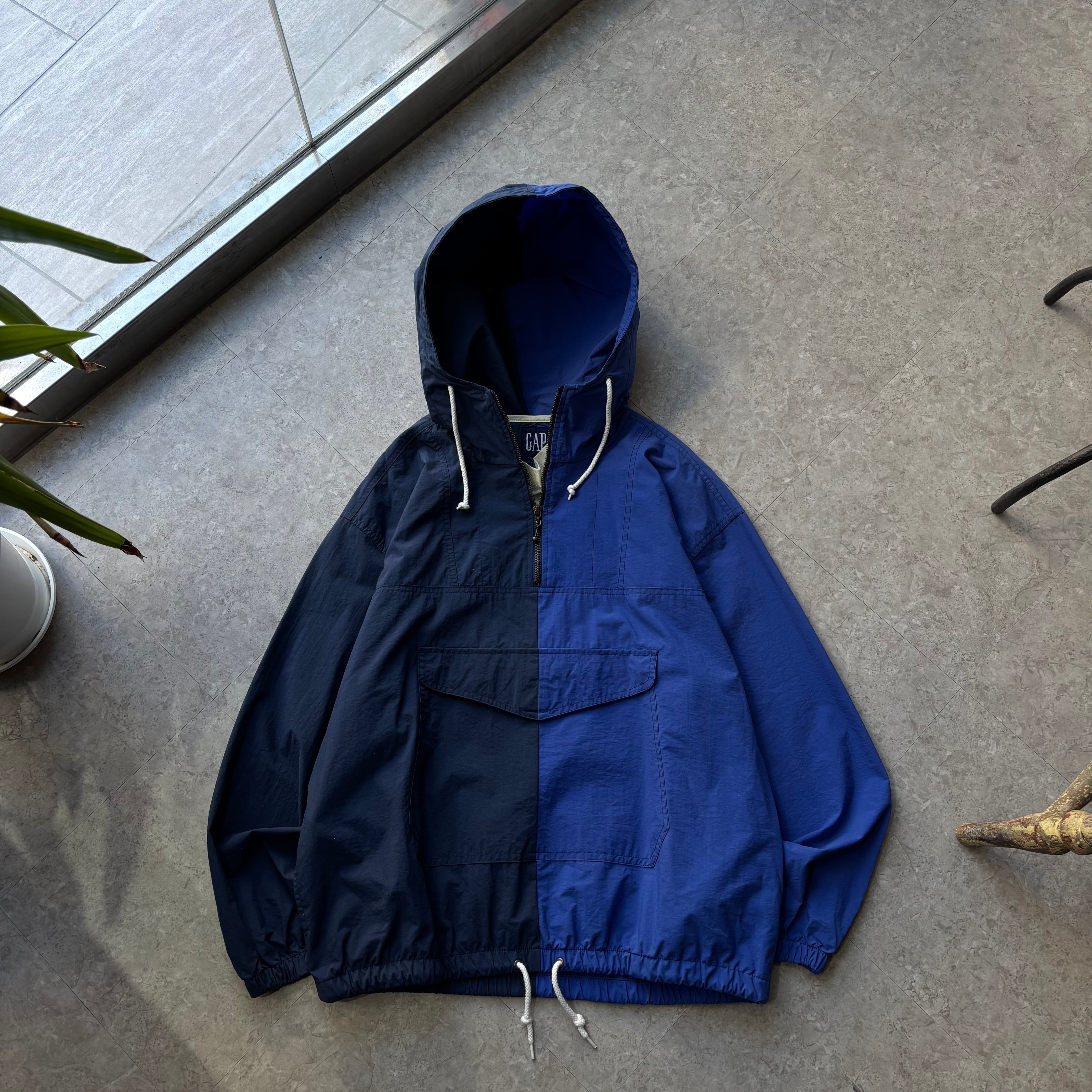 90s GAP "Two-tone" nylon anorak【仙台店】