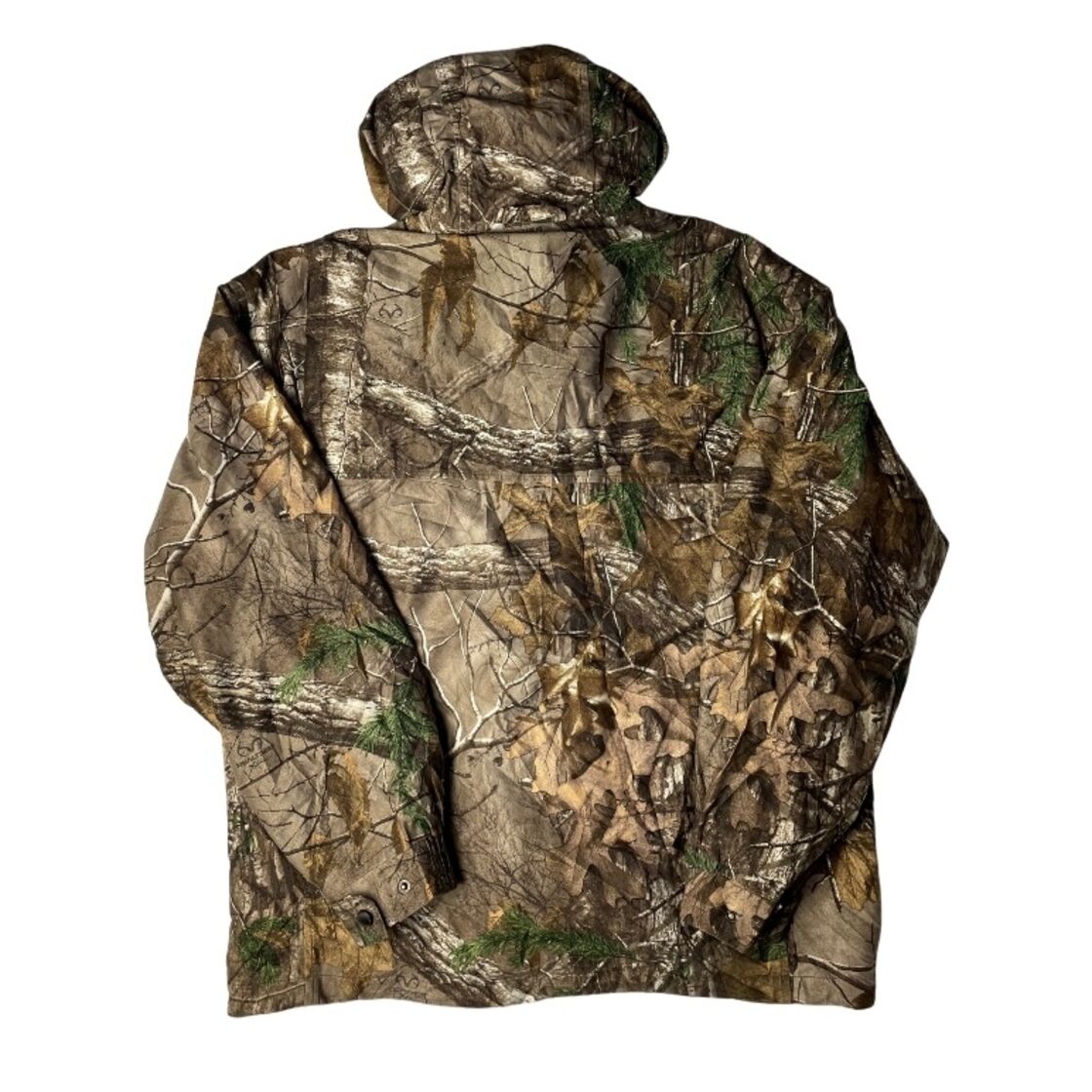 リアルツリー 総柄 中綿 フードジャケット ブラウン系 REALTREE メンズ 