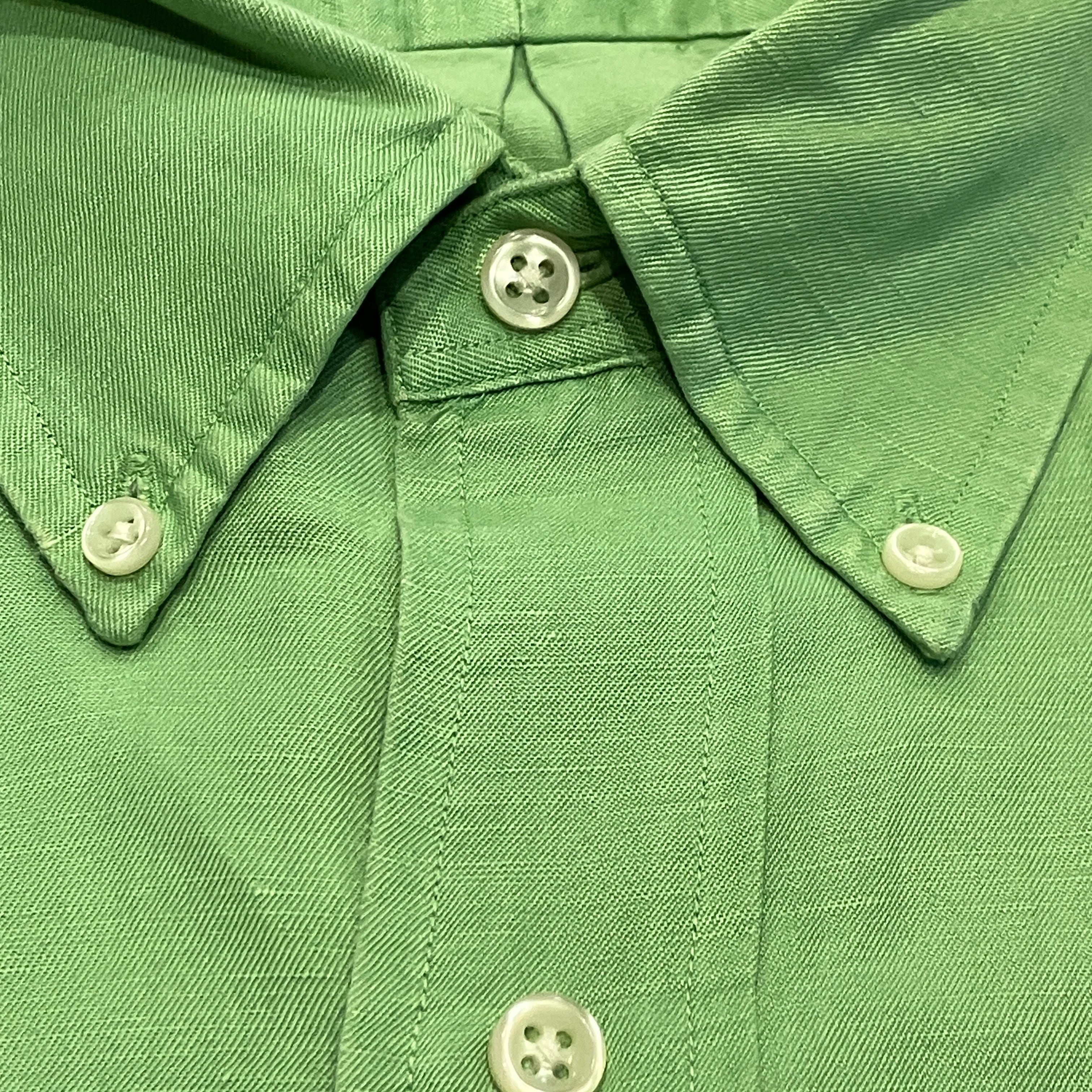 RALPH LAUREN BLAKE SILK LINEN SHIRT GREEN | safarionline