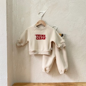 〈80-100size〉THINKCLEAN ロゴトレーナーセット