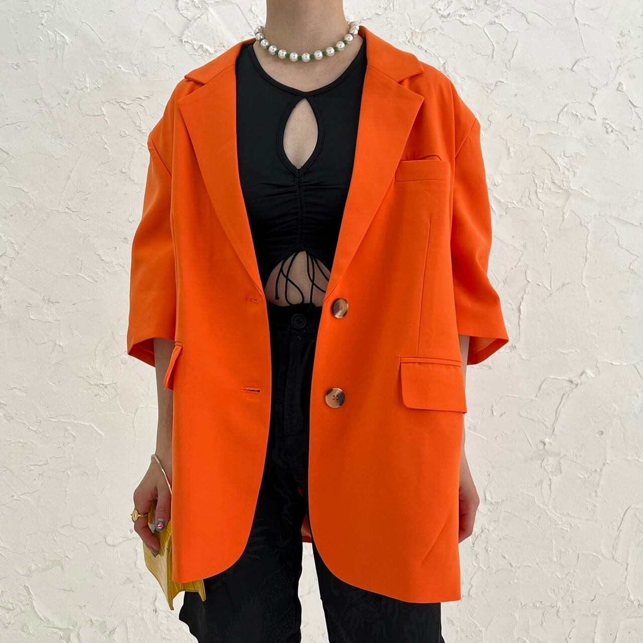 color short sleeve jacket_LN01190