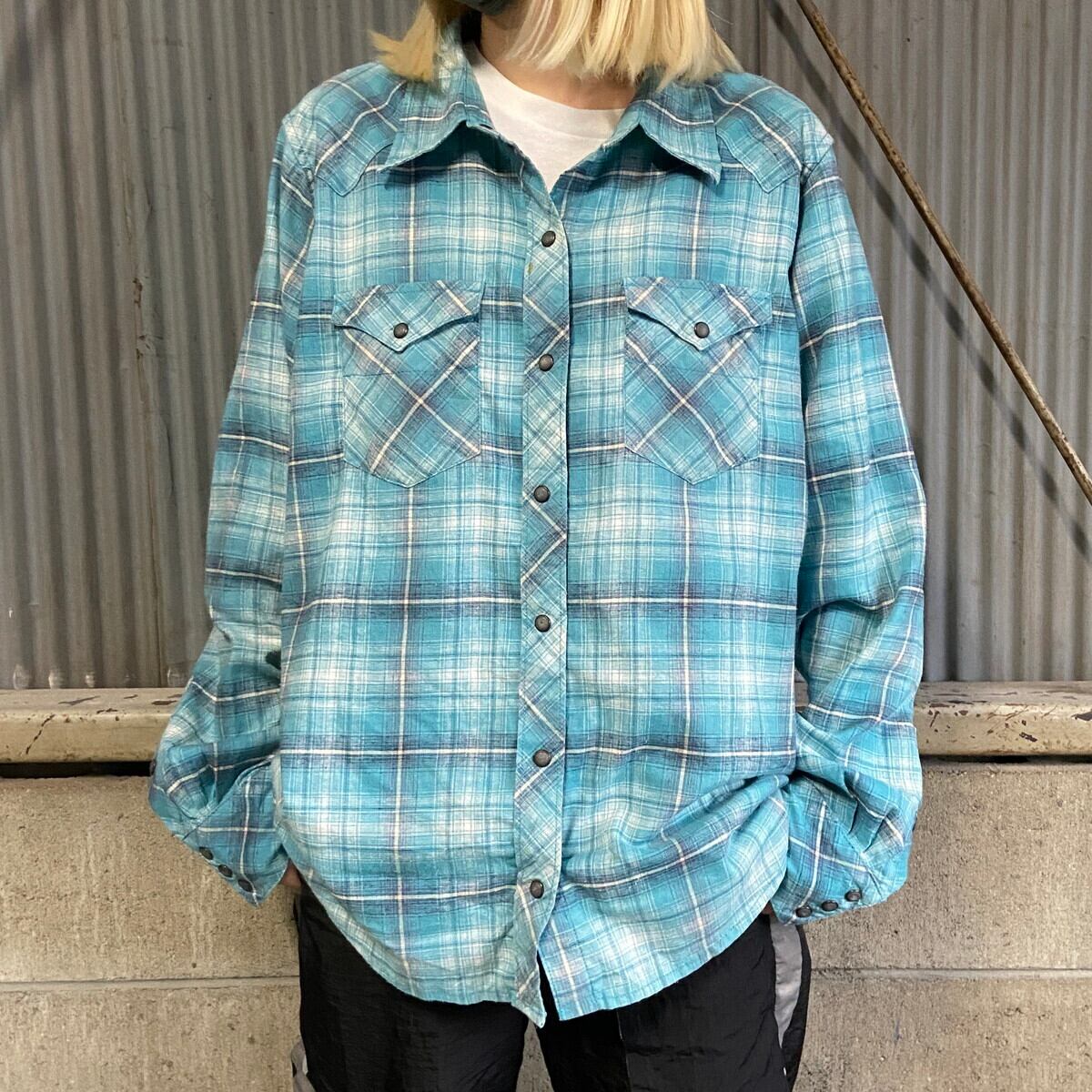 Patagonia パタゴニア ウエスタンスナップシャツ メンズXL 古着 ヘンプ 
