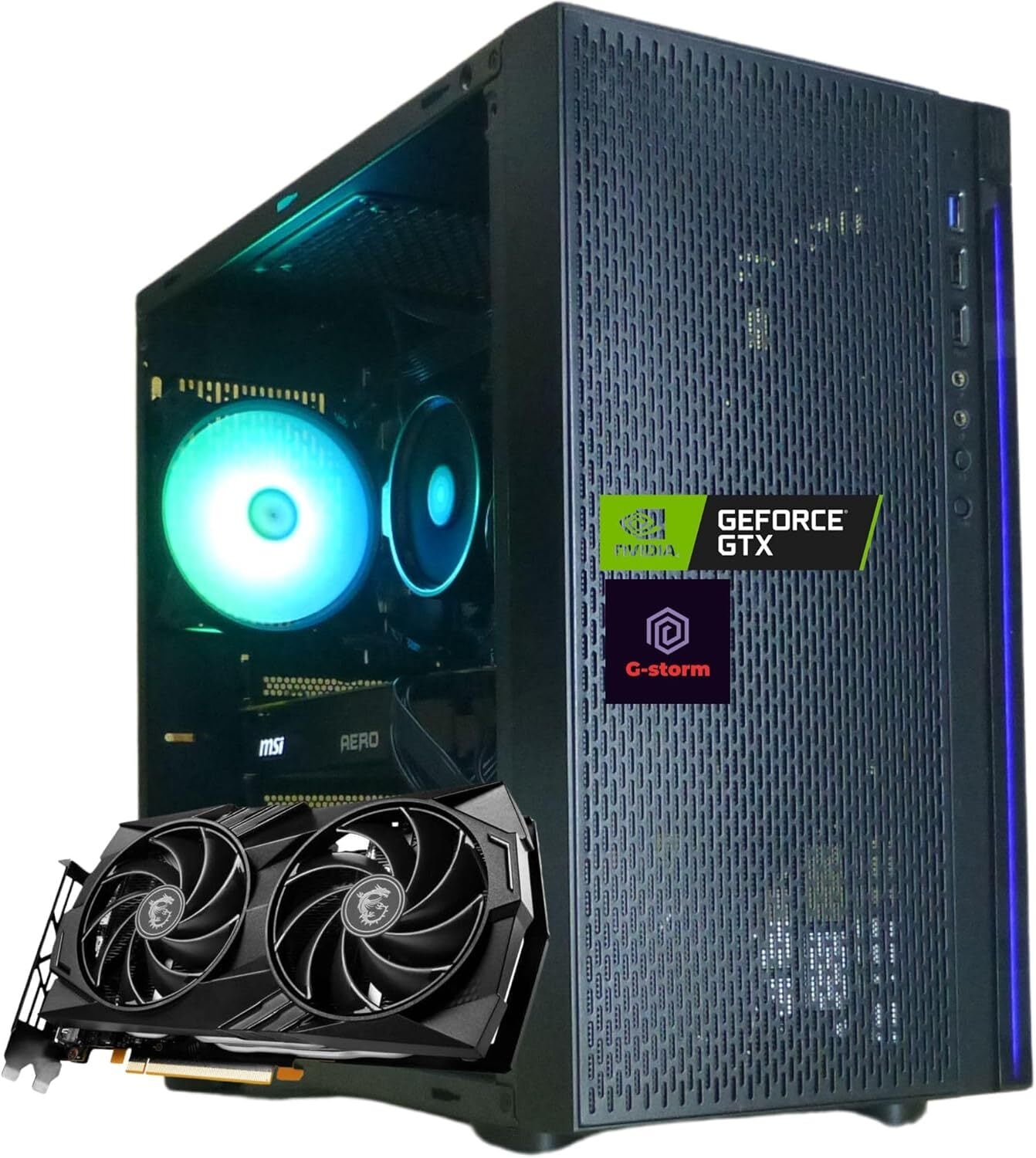 WaffleMK ゲーミングPC タワー型 G-Stormシリーズ AMD GeForce 16GB