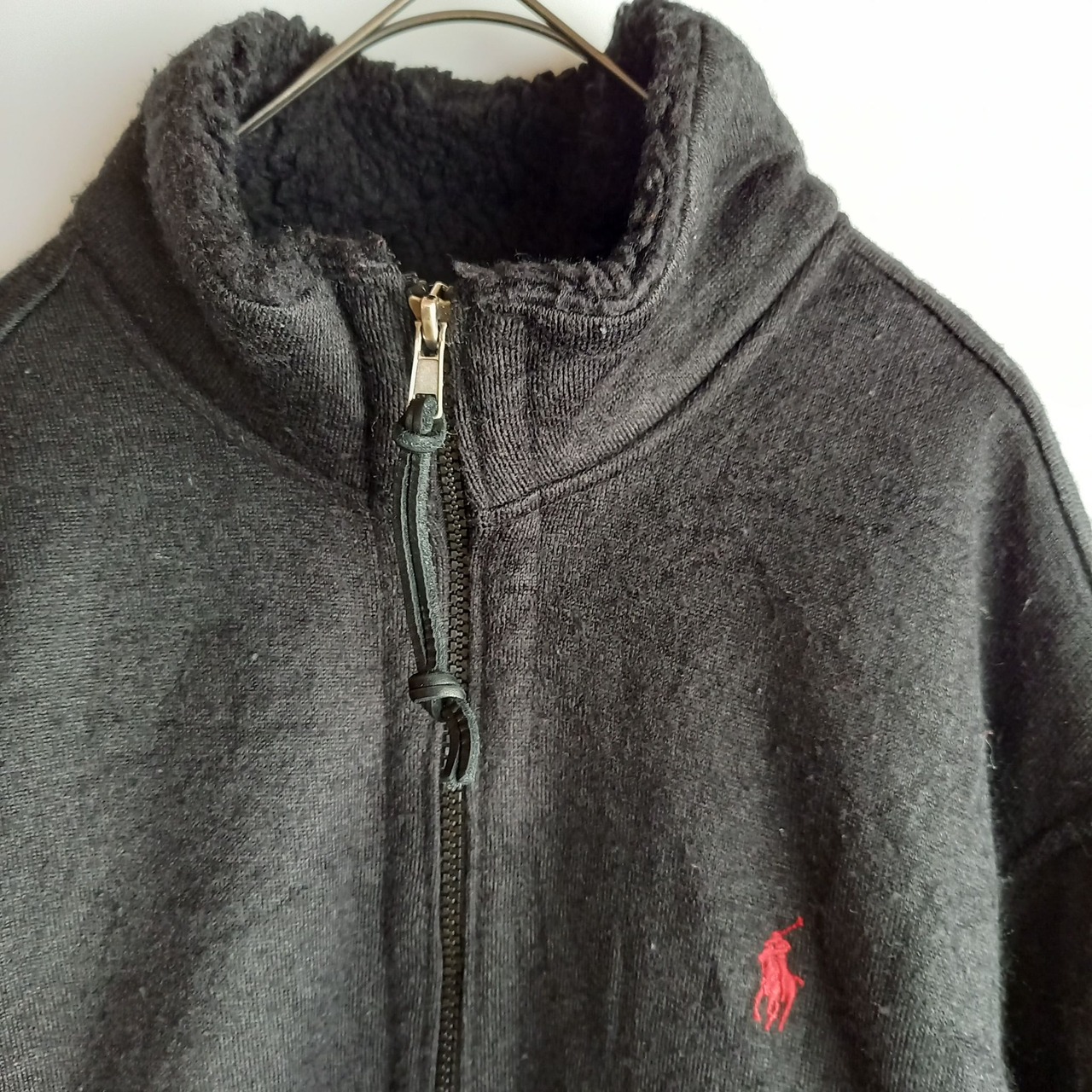 ポロバイラルフローレン　ボアジャケット　ブルゾン　裏ボア　ブラック　M