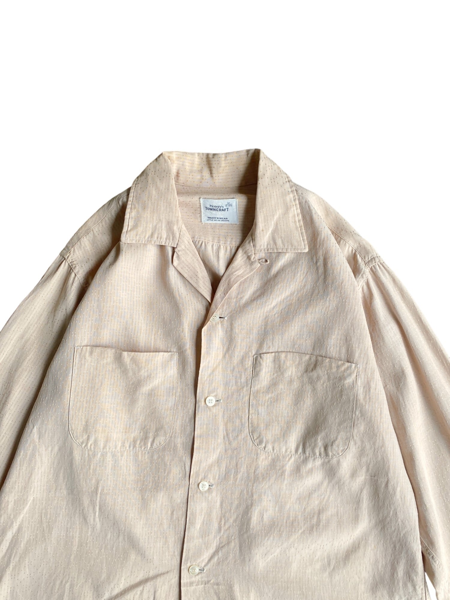 Vintage 60s M Rayon Open collar shirt -Towncraft- | BEGGARS  