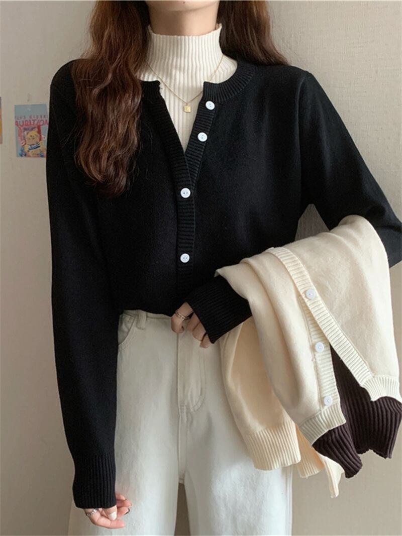 【新作】【送料無料】 セーター女性の秋冬フェイクツーピースレイヤードボトムトップ2022新しいスタイル外国風ハーフタートルネック長袖セーター 0230584576935