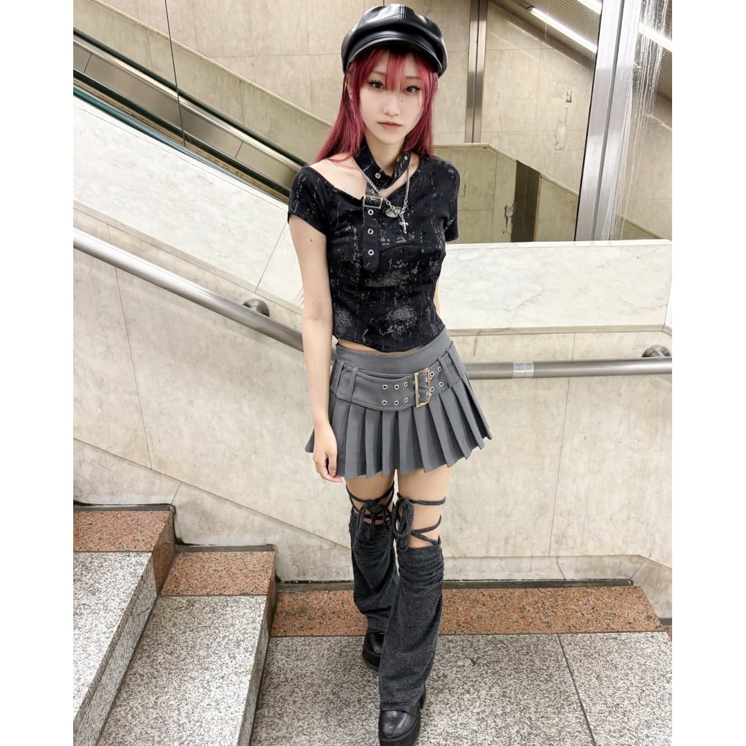 新作】ネックベルトアシメピタTシャツ | VOLCAN&APHRODITE