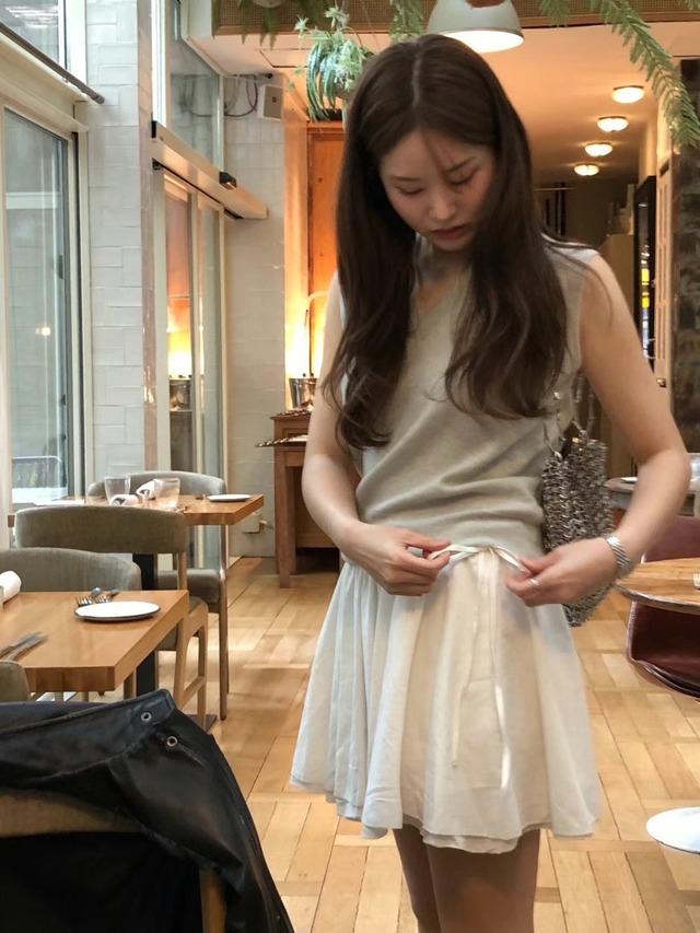 (OUNCE) pico banding skirt /  2color