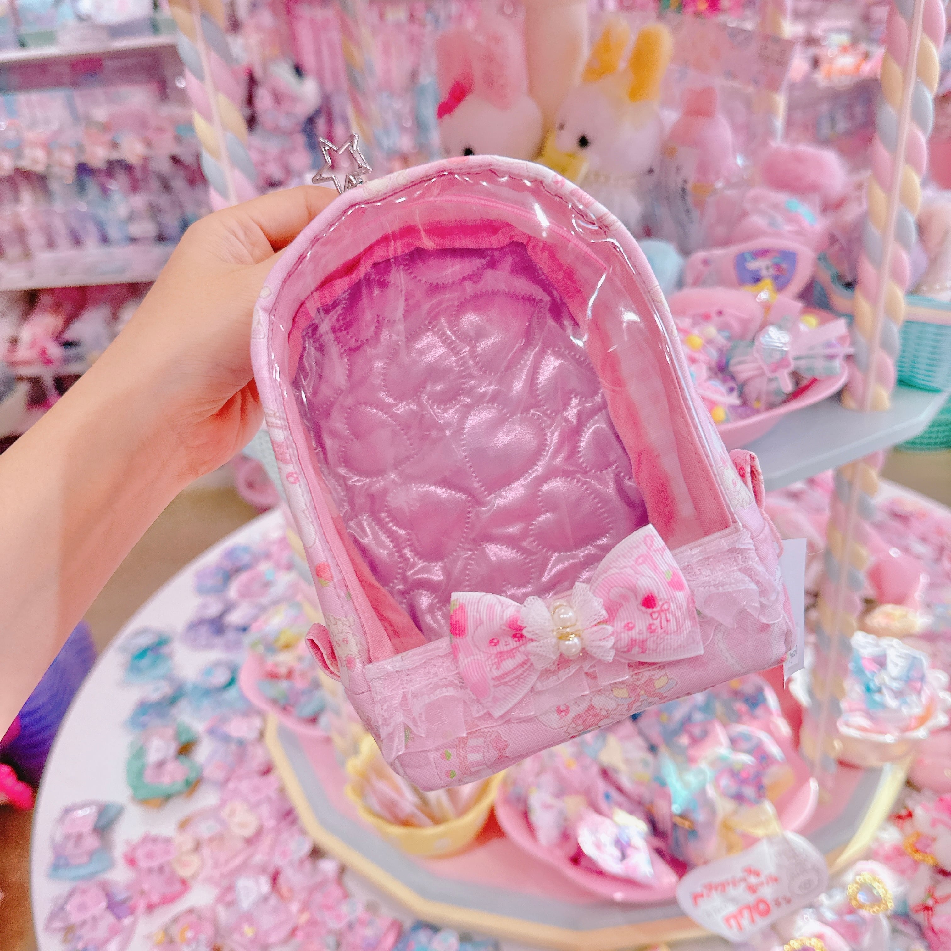 【R51】66-5ぬいぐるみポーチ(Dカン付き)