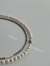 Pearl ×  Terahertz Necklace［SSN033］