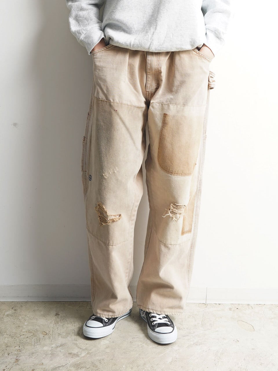 REMAKE】PAINTER PANTS リメイクペインターパンツ SUNNY SIDE UP SR