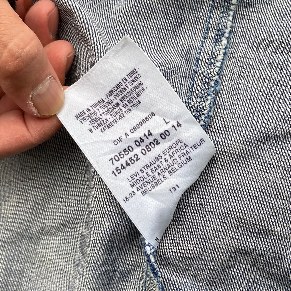 Levi's ユーロリーバイス 70550 デニムジャケット メンズL 古着