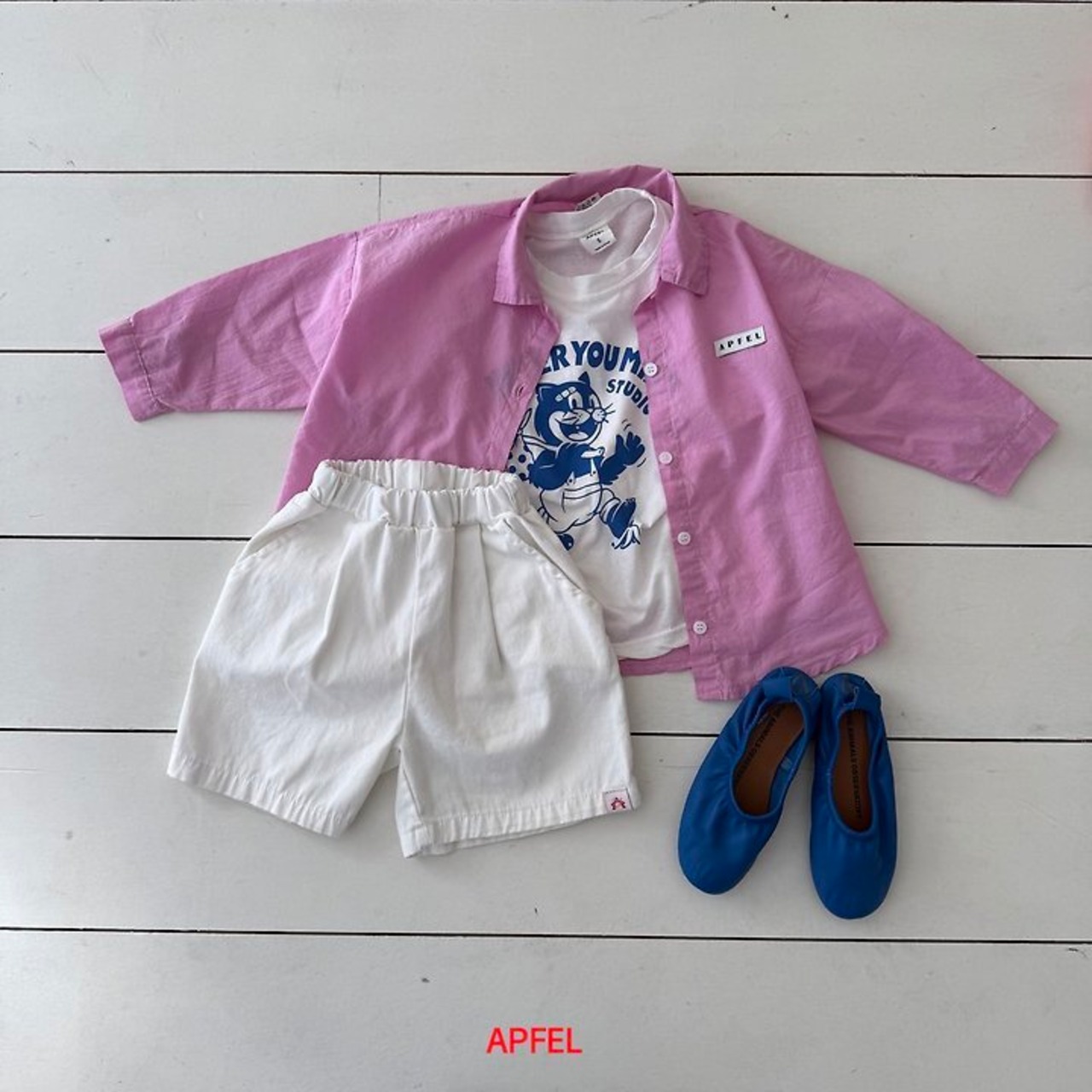 【取寄/韓国直送】APFEL 26/SM くもシャツ｜夏服｜韓国子供服