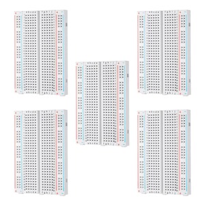 【特価処分】サムコス ブレッドボード 400穴 5個セット 400タイポイント ミニブレッドボード arduino用 電子工作用 粘着テープ付き