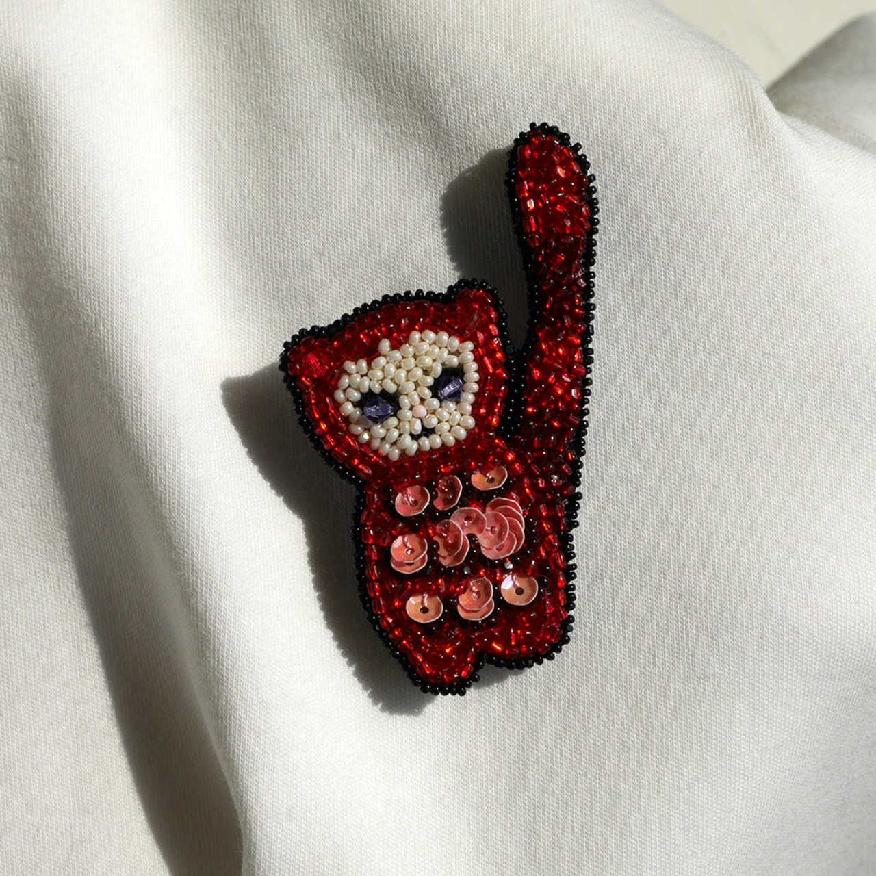 ラブモッピー／Lovemoppy　ブローチ　Red - 4