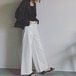 ＜エディター坪田あさみさんコラボ＞WIDE DENIM（WHITE）ワイドデニム