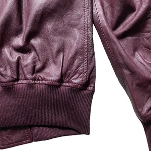 DOLCE&GABBANA reddish brown leather jacket