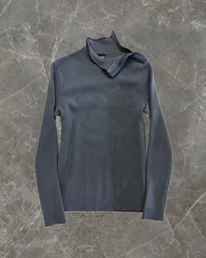 "EMPORIO ARMANI" neck zip design knit