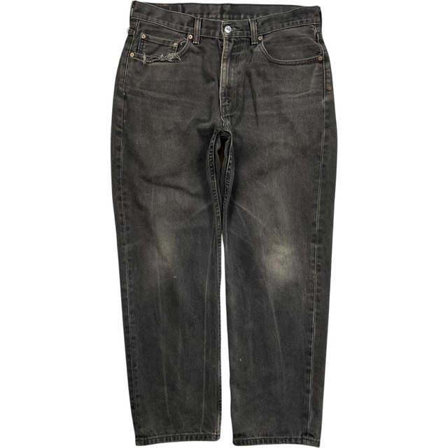 《実寸 W34 L28》 Levi's リーバイス ブラックデニム 550 フェード 色落ち no.9885