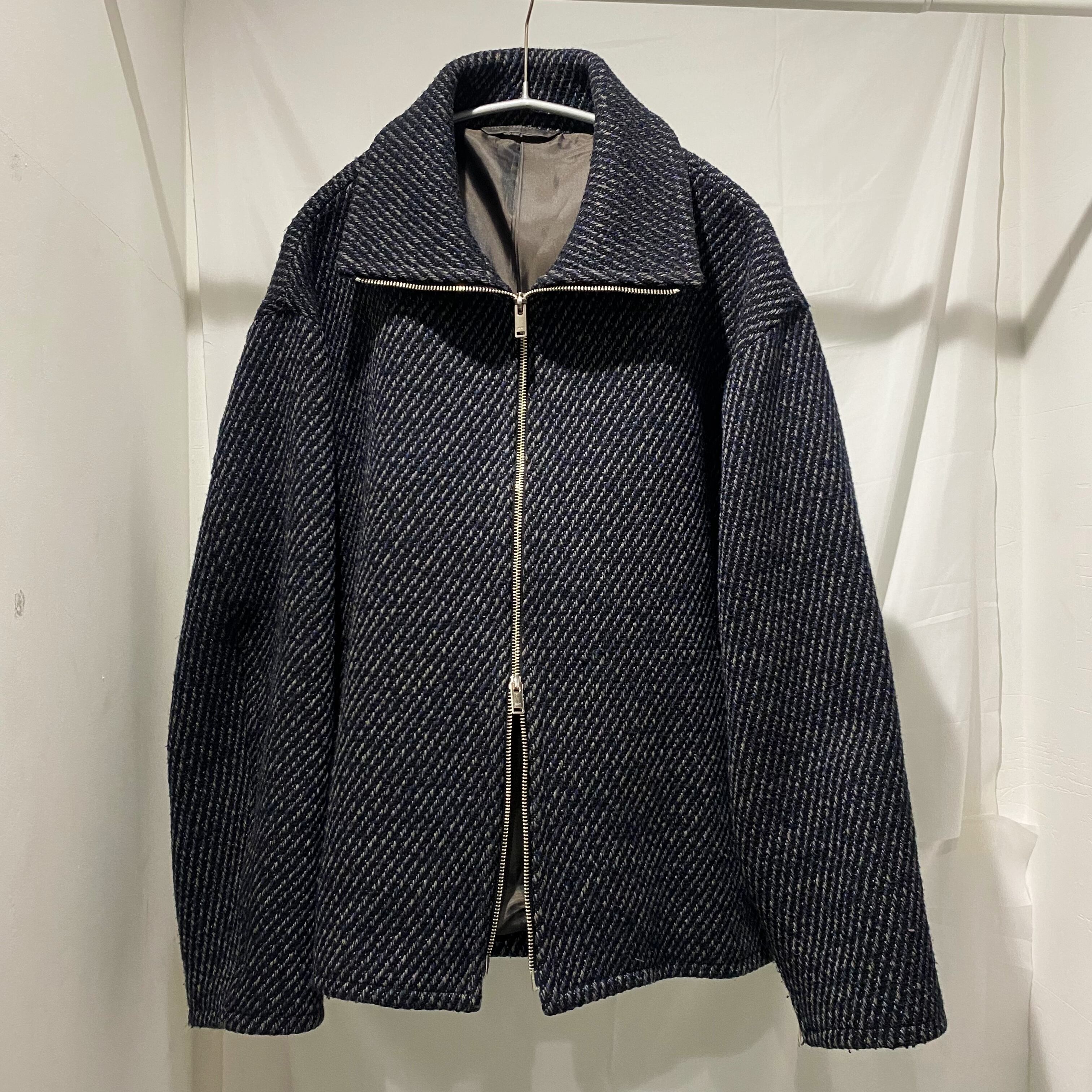 YOKE ヨーク 23AW FRONT ZIP STAND COLLAR BLOUSON ウール混スタンド  