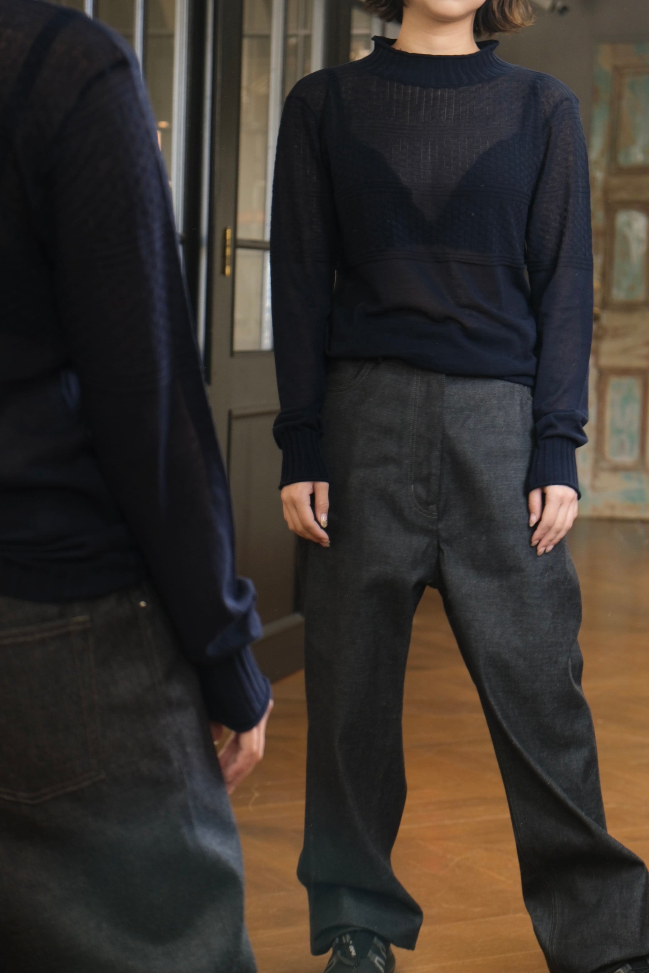 kota gushiken】Breezy Guernsey -Navy- | loop