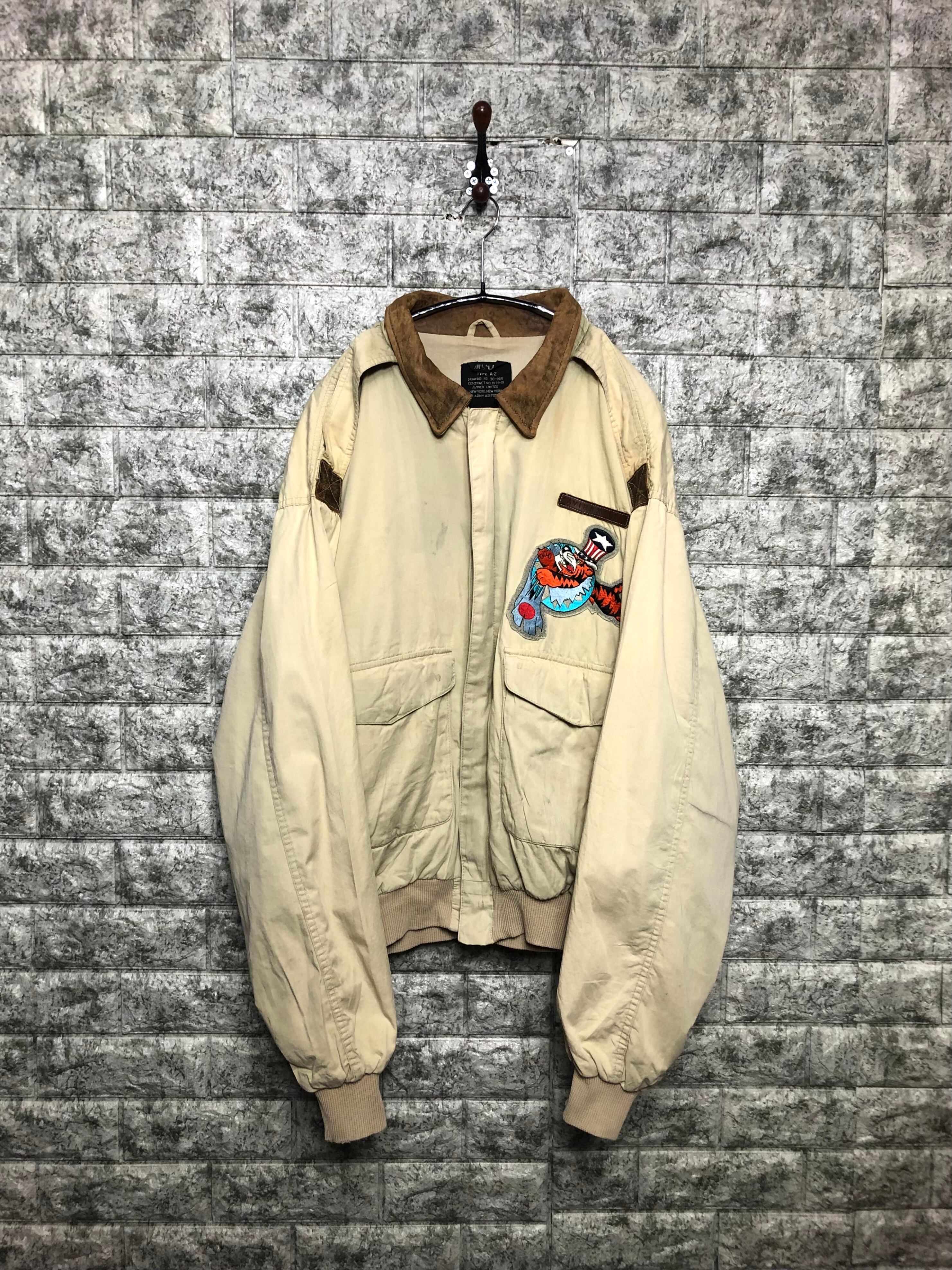 90s vintage】フライトジャケット G1 倒す A2 カウスキン XL 牛革