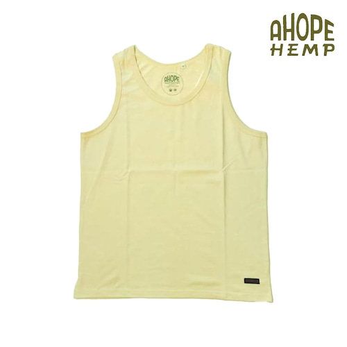 A HOPE HEMP アホープヘンプ SZ ジャージ タンクトップ HZ-1029 メンズ レディース ヘンプ オーガニックコットン ノースリーブ 無地 インナー 春夏 アウトドア AVOCADO