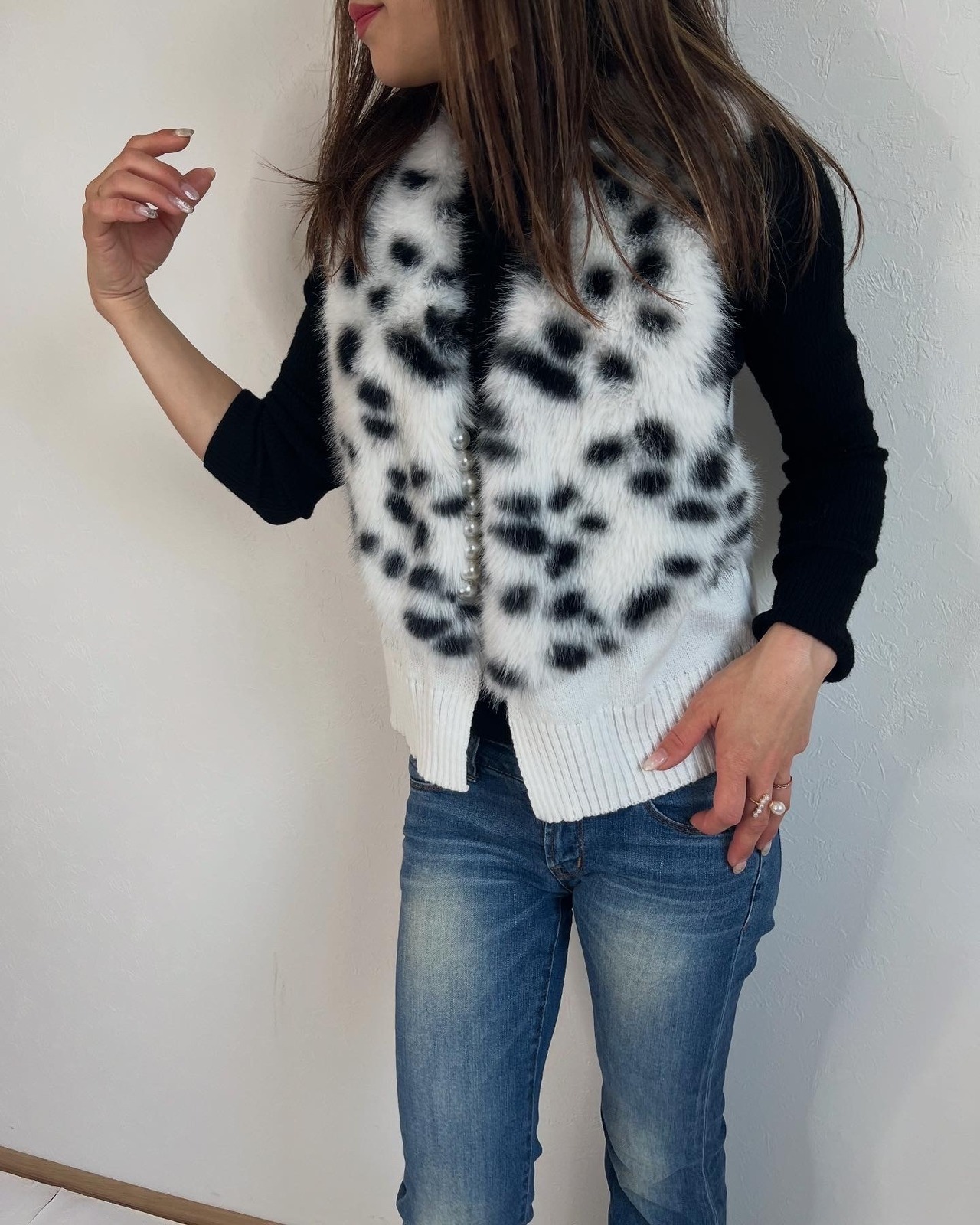 ガレナ galena GALENA ショートファーベスト