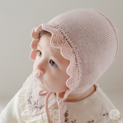 【即納】<Happyprince>  Stella knit baby bonnet