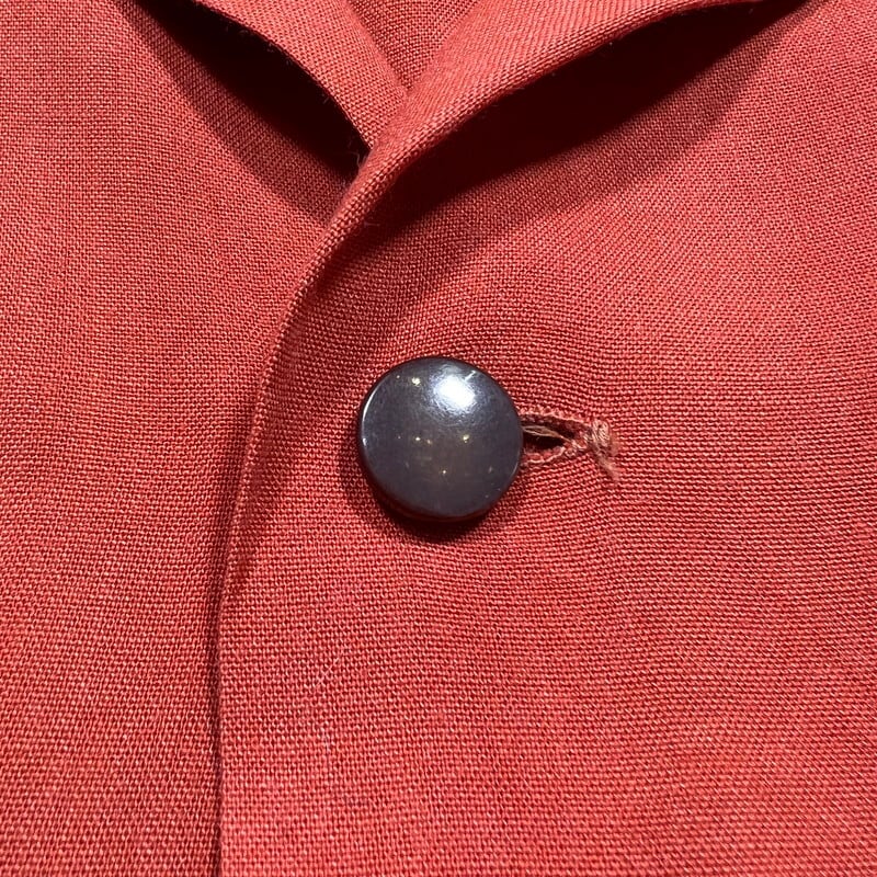 50's Glen Brae SPORTSWEAR レーヨンオープンカラーシャツ 開襟 平織