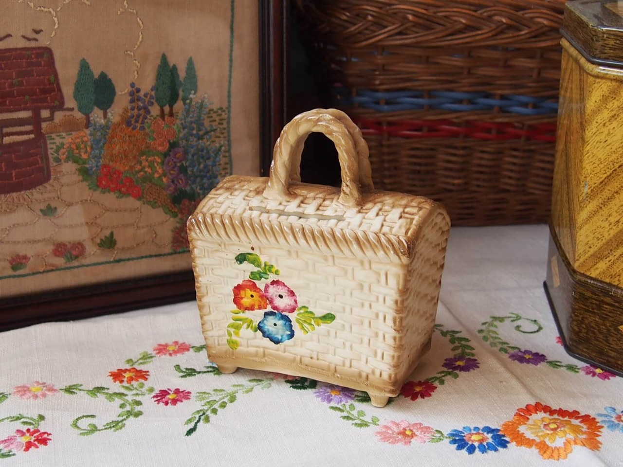 イギリスアンティーク　貯金箱　MONEY BOX