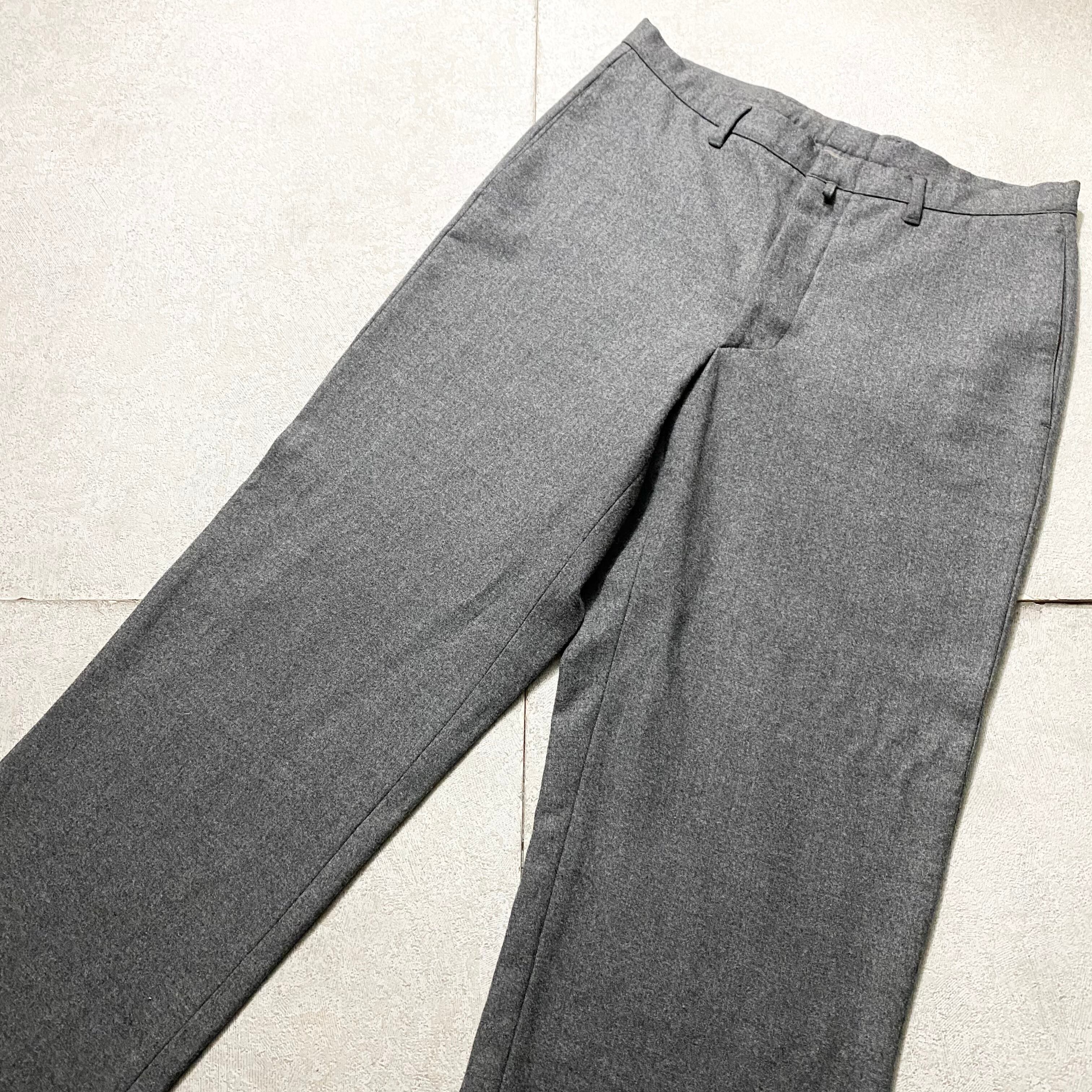 JIL SANDER charcoal gray color wool slacks | NOIR ONLINE