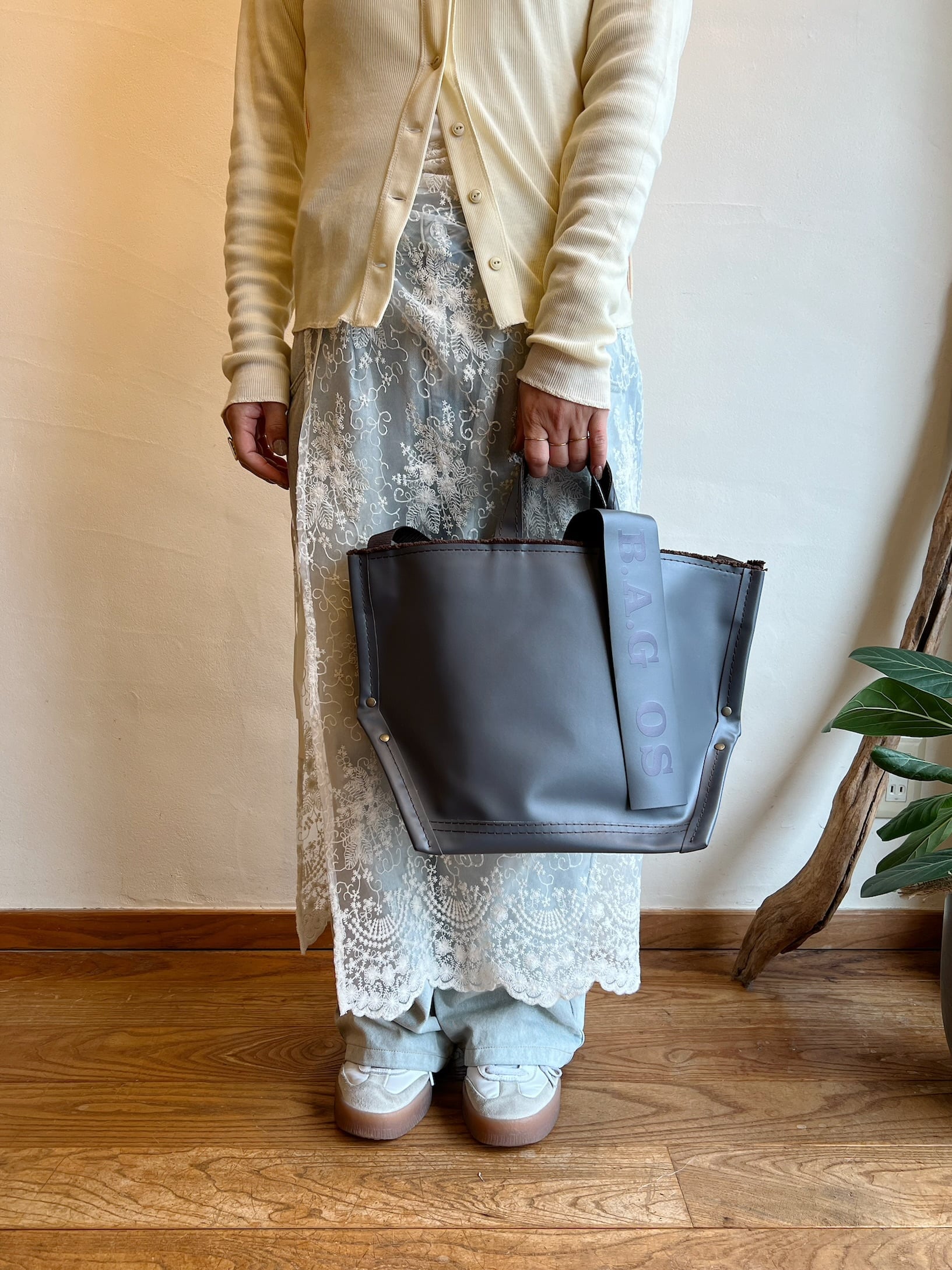 ebagos / 8号キャンバスPVC・Y字トート（GRY） | anouk