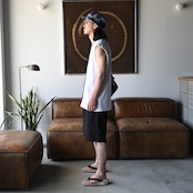 KUON / Boro Patched Sleeveless Top