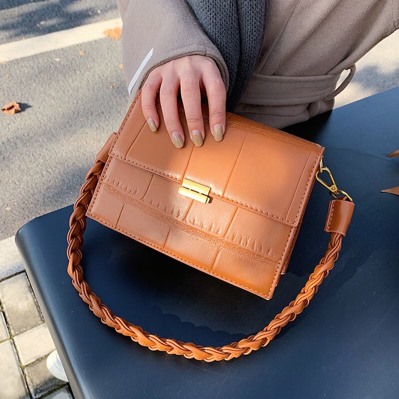 ストーン スクウェア 手作りハンドバック62368953224