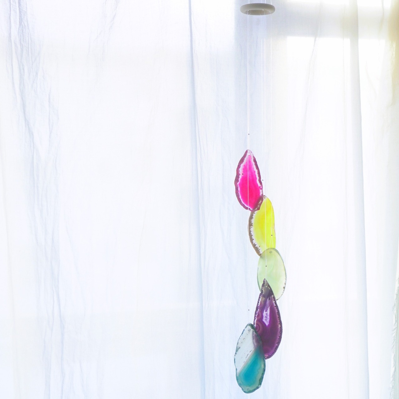 Clear Rainbow 09 - アゲートヒーリングチャイム / Agate Sun Catcher Wind Chime 298