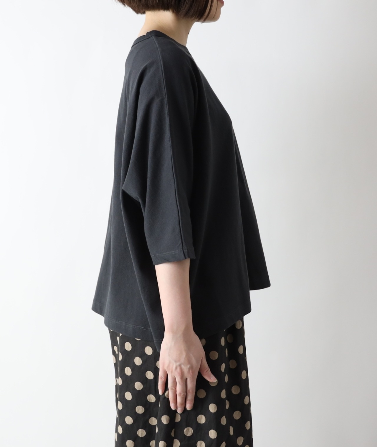 Bliss bunch/コットン天竺ドルマンプルオーバー