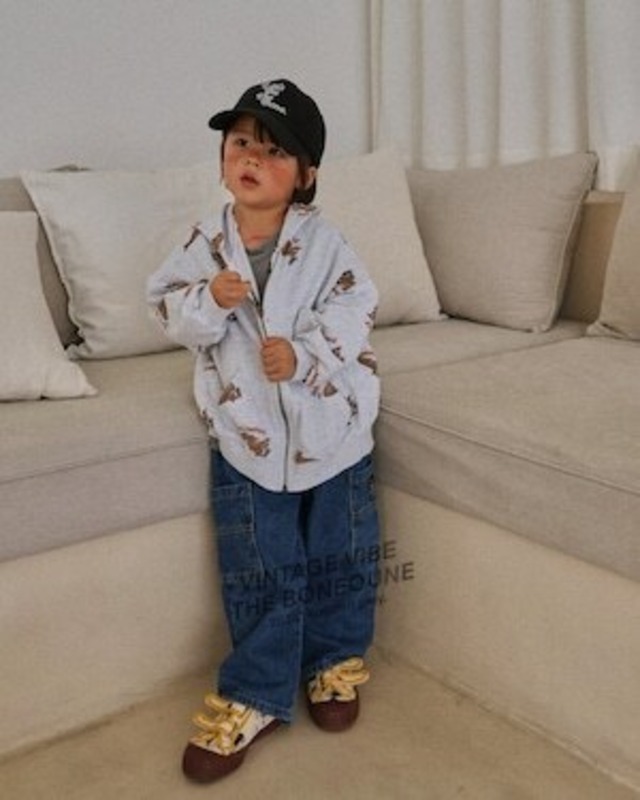 〚予約〛Tiger Jeonpan Hood Zipup <kids><Jr><mom>