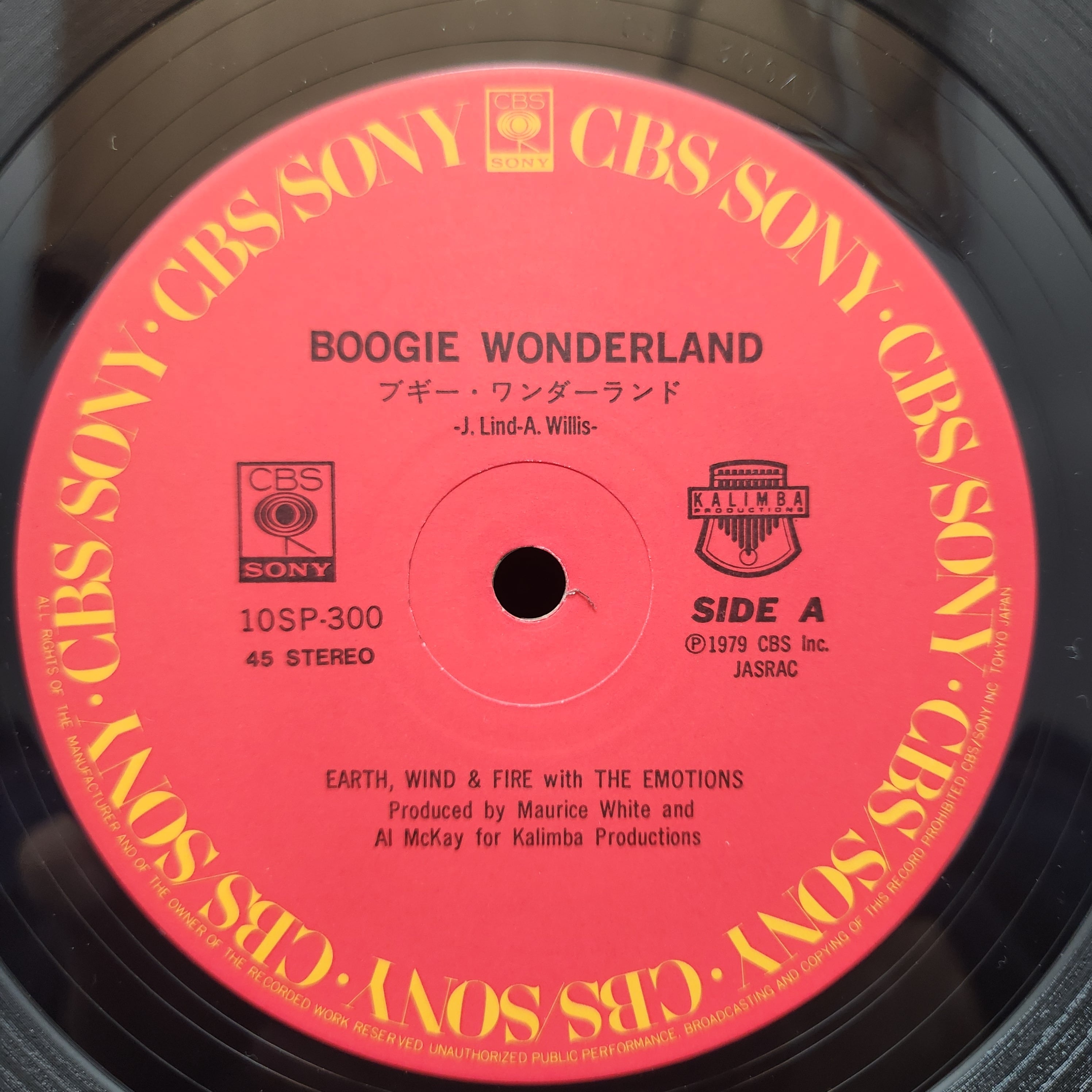 Earth, Wind & Fire / Boogie Wonderland  ブギー・ワンダーランド [10SP 300, 10SP-300] - 画像3