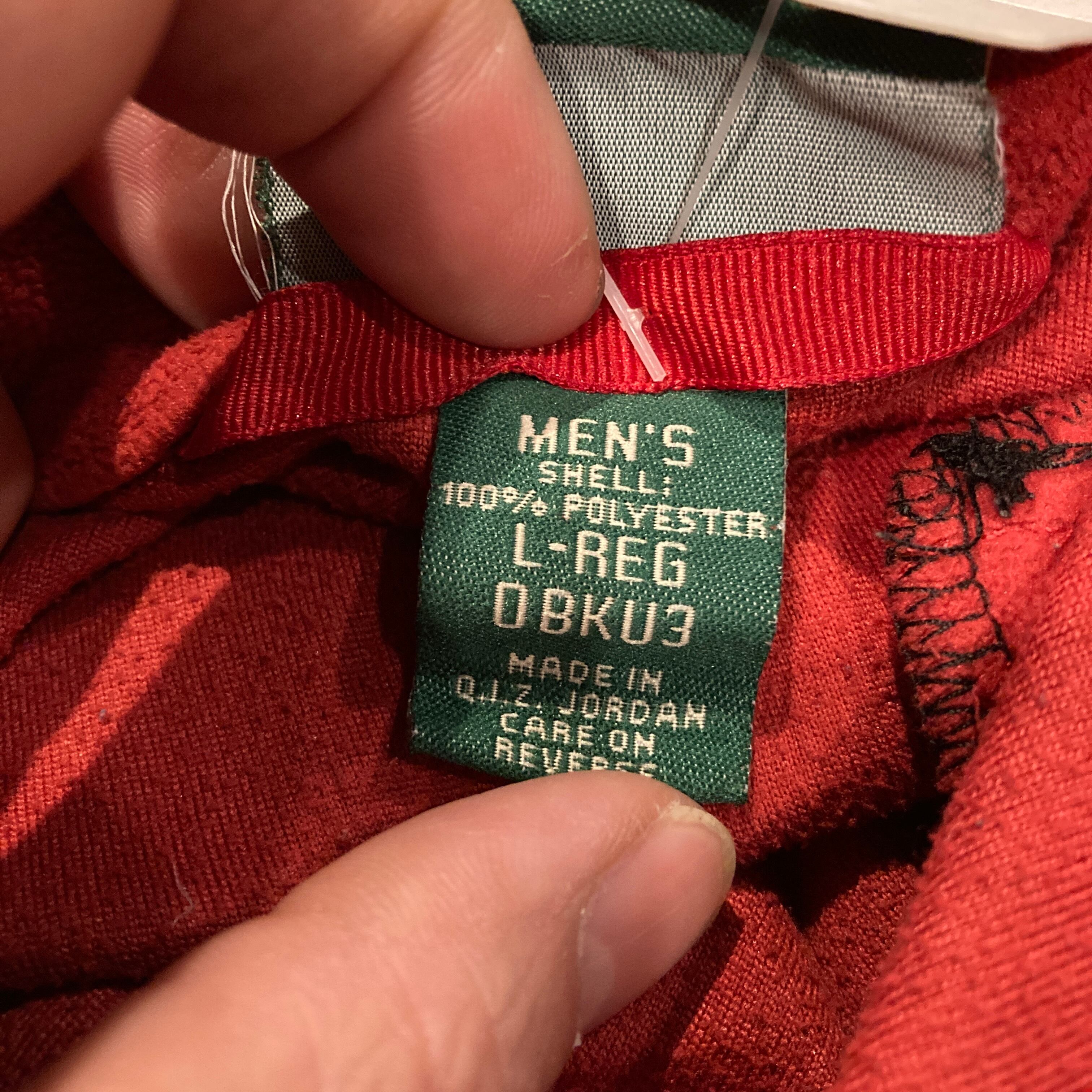 L.L.bean エルエルビーン フリースジャケット ハーフジップ 赤 Lサイズ