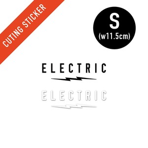 カッティングステッカー ELECTRIC エレクトリック UNDERVOLT CUTING STICKER Sサイズ E24M11 日本代理店正規品ブラック