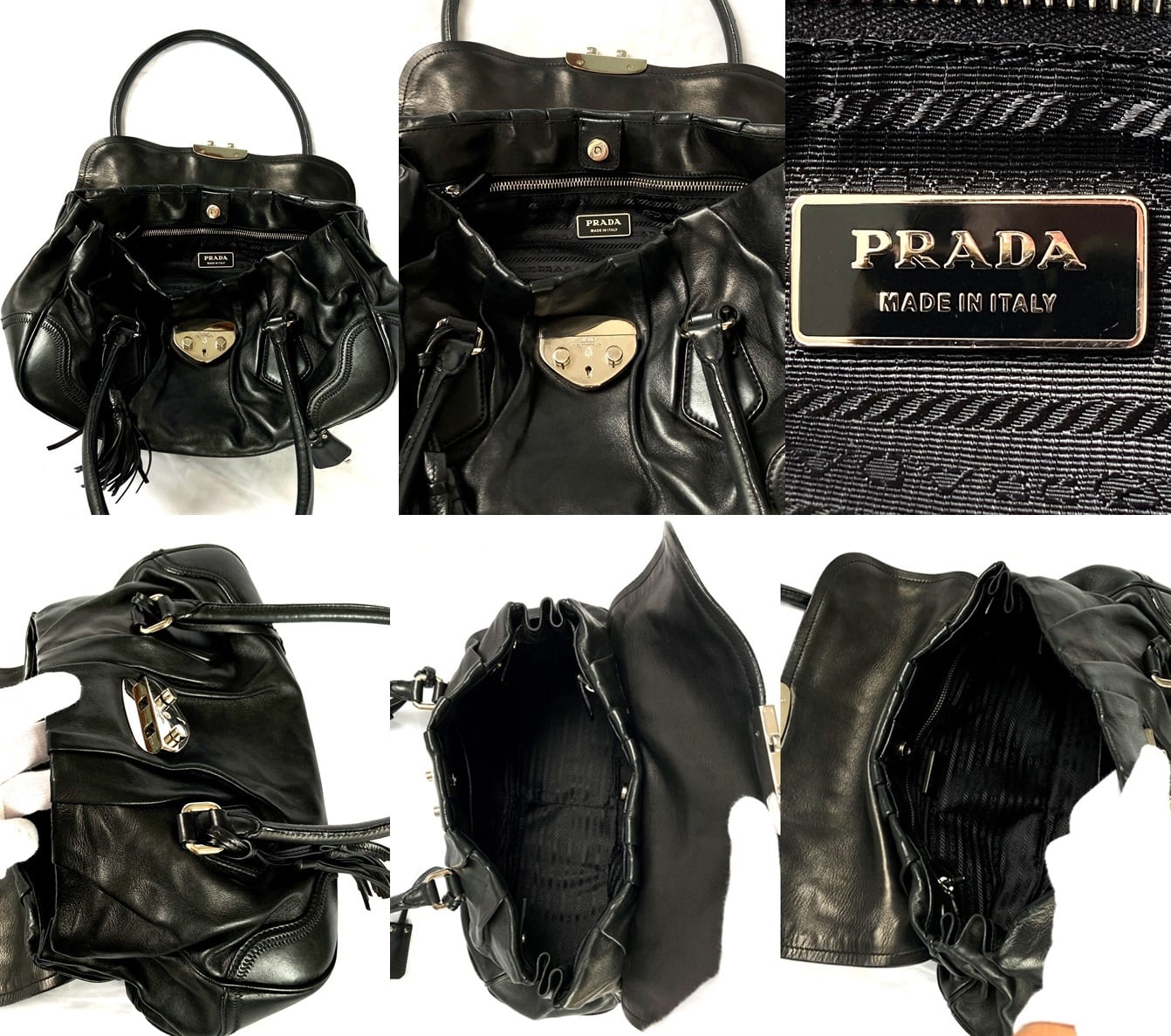 PRADAプラダ‼️ラムレザーボストンBAG❣️超レアミラノ本店限定 PRADAプラダ‼️ラムレザーボストンBAG❣️超レアミラノ本店限定