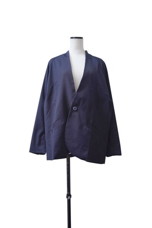 【New year sale】【Nora Lily】Shadow Stripe Design Jacket/  NAVY