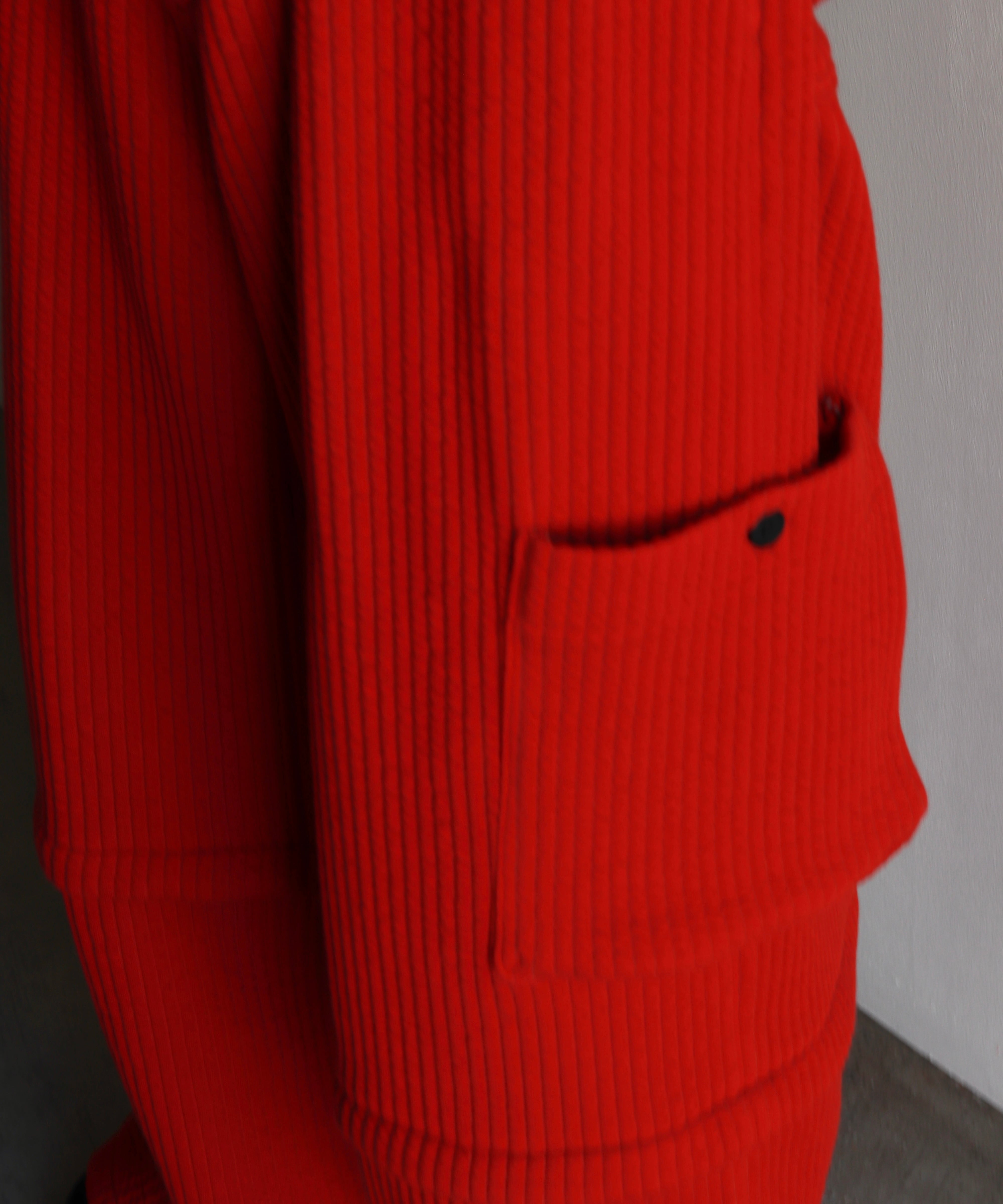 MATSUFUJI / M253-0703 / STRIPE JACQUARD DETACHABLE TROUSERS (RED