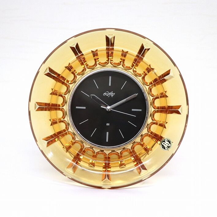 HOYA【高級置時計】ヨット帆 クリスタル 置物 時計 HOYA高級置時計ヨット帆 クリスタル 置物 時計