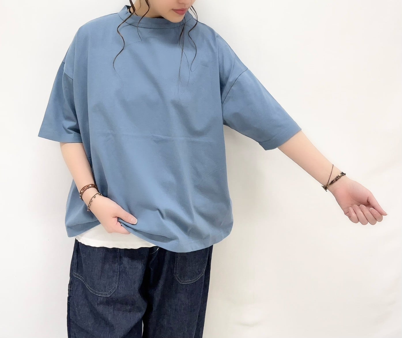 快晴堂】首まわりしっかり5分袖Tシャツ / 62C-42 | syozikiya online shop