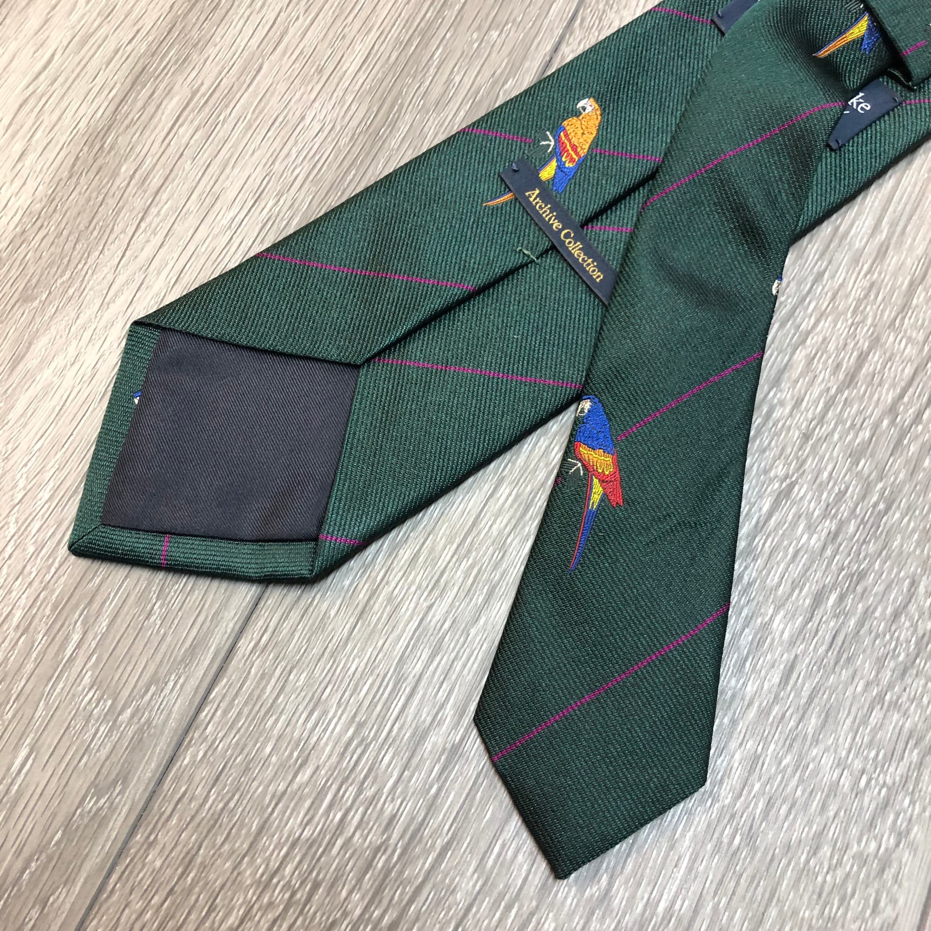 DRAKE'S Jacquard SILK TIE《Parrot》 | safarionline