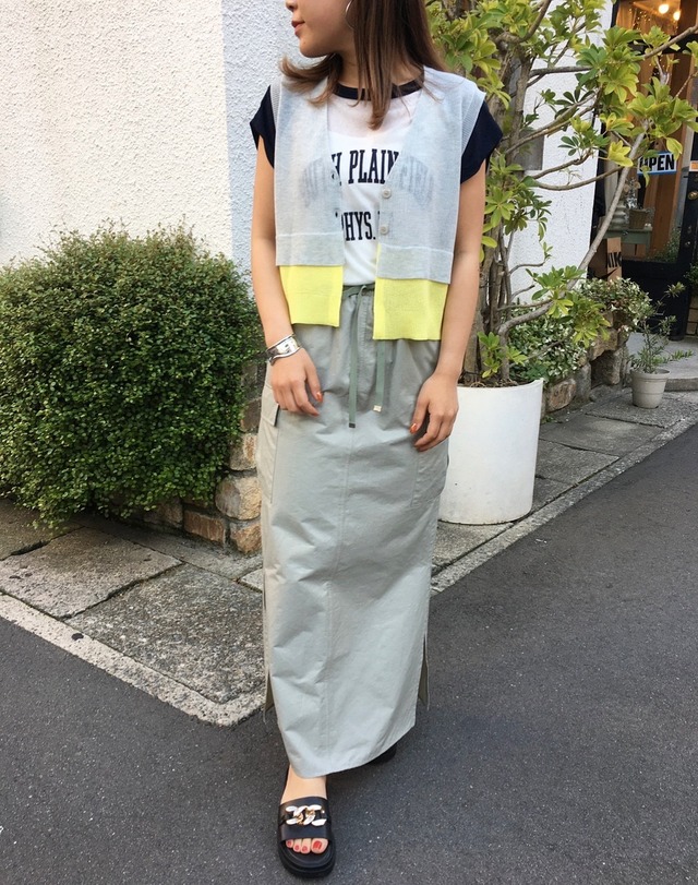 CYAN TOKYO 配色ニットベスト | calmkobe/calmDAY+