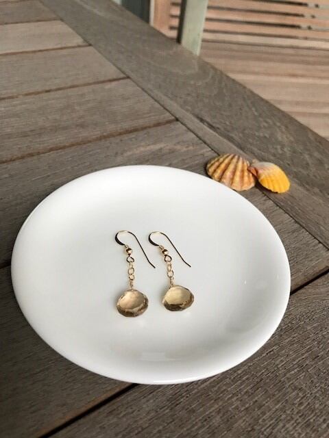 レモンクオーツ コンケーブカット ピアス | Moana Collections(モアナ