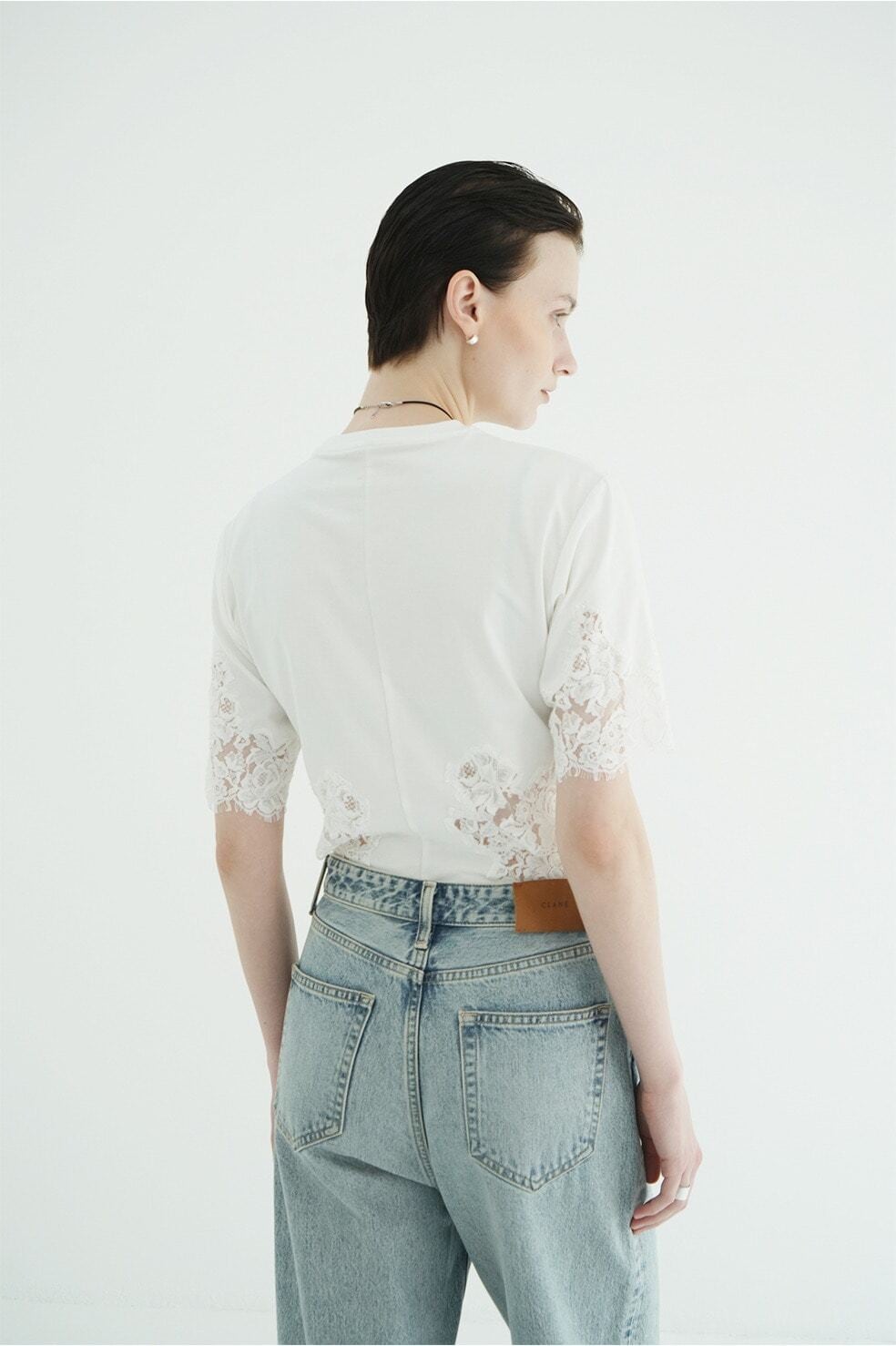 CLANE SIDE LACE CUT OUT BODYSUITS | FLICKA ASHIYA